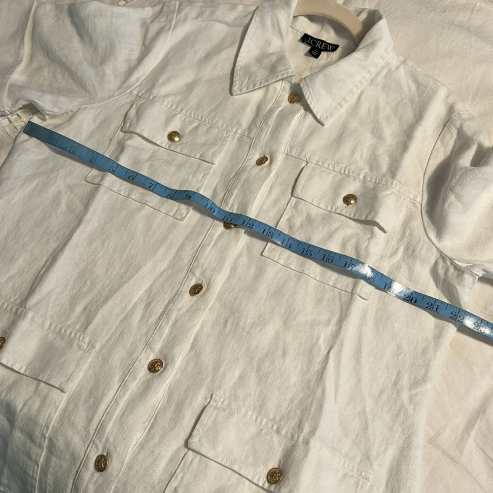J.Crew Gamine shirtdress in linen BY826